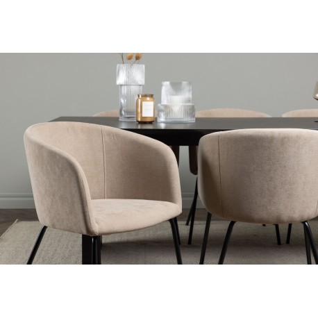 Spisebordssæt Vail med Berit Spisebordsstole