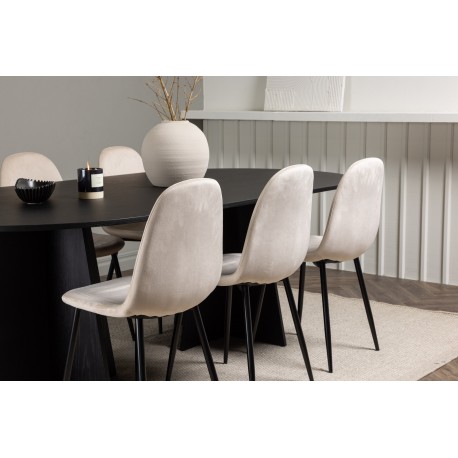 Spisebordssæt Bootcut med Spisebordsstole Polar