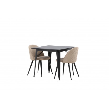 Tempe Spisebordssæt - Beige og Sort