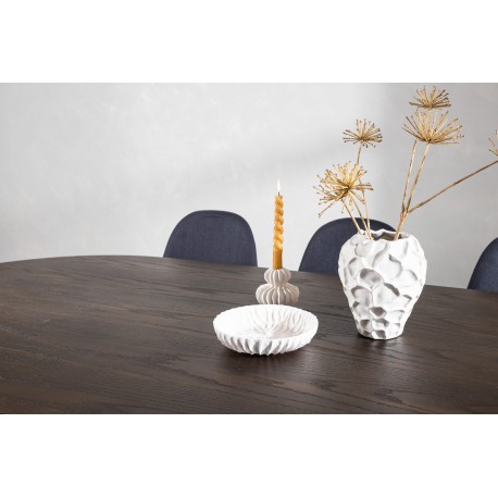 Stone Oval Spisebordssæt - Sort og Mocca