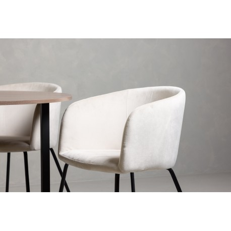 Rundt Spisebordssæt Durango med stole Berit