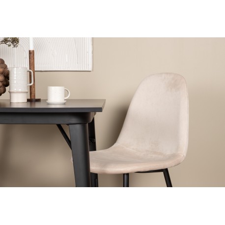 Tempe Spisebordssæt - Beige og Sort