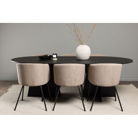 Spisebordssæt Bootcut med Spisebordsstole Berit