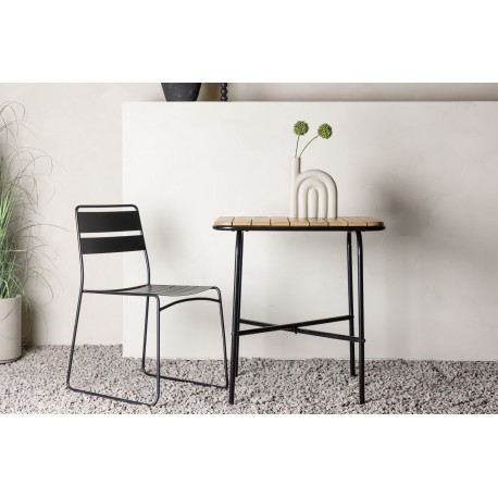 Holmbeck Cafébord - Sort,Natur