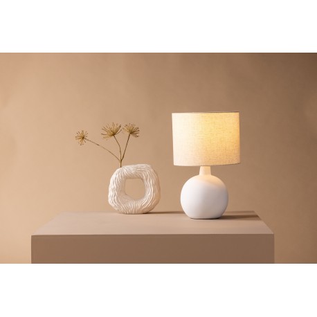 Torcello Bordlampe - Beige og Hvid