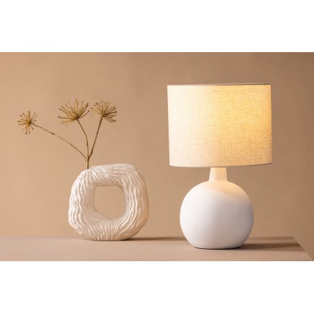 Torcello Bordlampe - Beige og Hvid