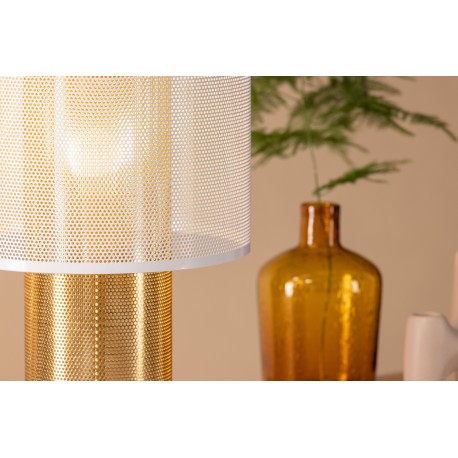 Gap Bordlampe - Messing og Hvid