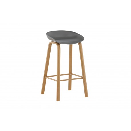 Decatur Stol - Sort og Natur