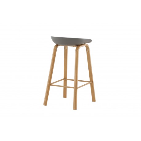 Decatur Stol - Sort og Natur