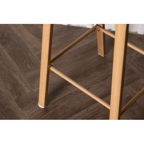 Decatur Stol - Sort og Natur