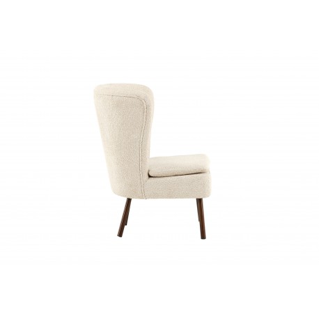Hallso Lænestol - Beige og Valnød
