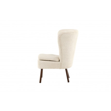 Hallso Lænestol - Beige og Valnød