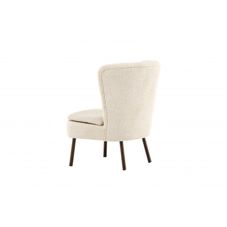 Hallso Lænestol - Beige og Valnød
