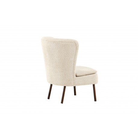 Hallso Lænestol - Beige og Valnød
