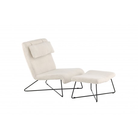 Laconia Loungestol - Hvid