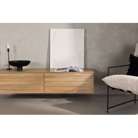Frihamn væghængt TV bord 160x45 - Natur