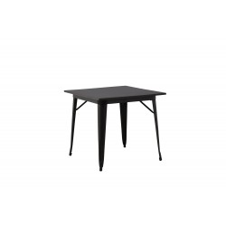 Tempe Spisebord 80 x 80 - Sort