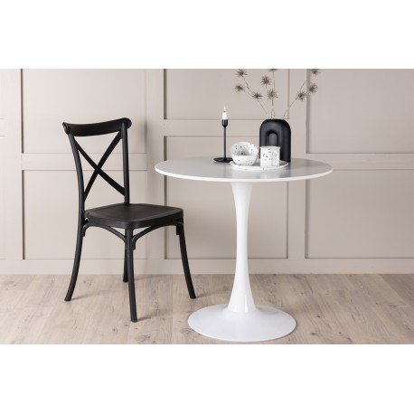 Hamden Rundt spisebord Ø80cm - Hvid