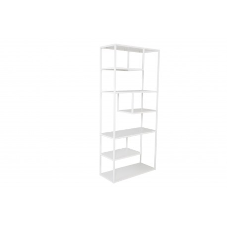 Staal Reol 85x188cm - Hvid