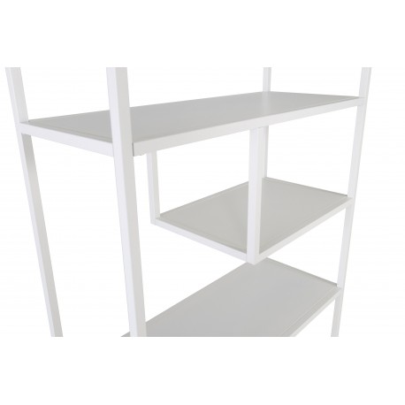 Staal Reol 85x188cm - Hvid