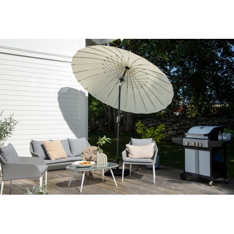 Palmetto Parasol - Sort,Hvid