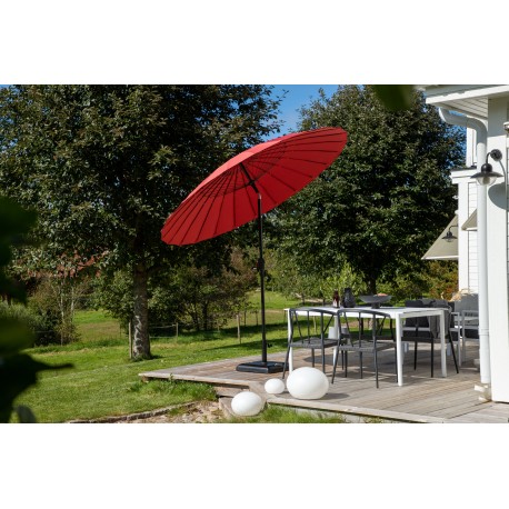 Palmetto Parasol - Sort,Rød