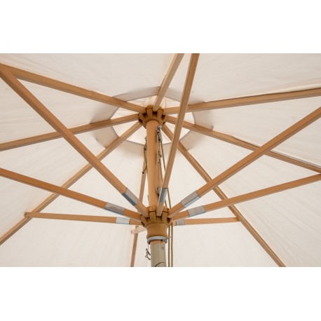 Nypo Parasol - Natur,Hvid