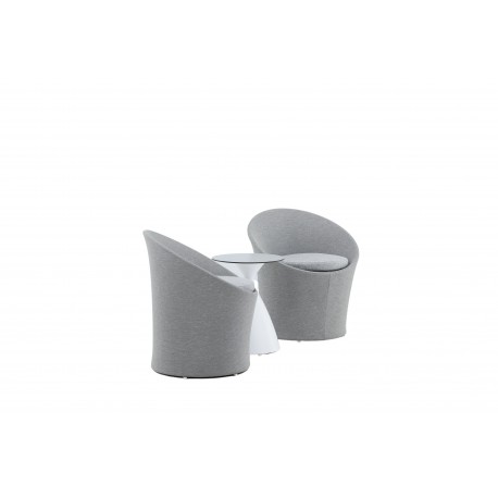 Spoga Lounge Set - Grå,Hvid
