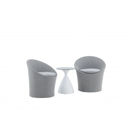 Spoga Lounge Set - Grå,Hvid