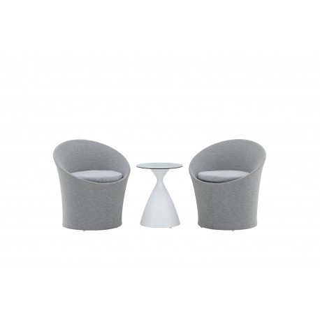 Spoga Lounge Set - Grå,Hvid