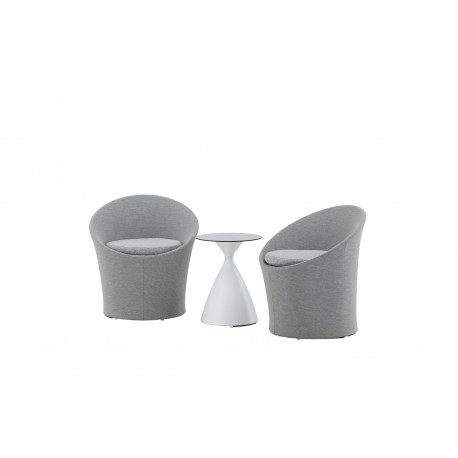 Spoga Lounge Set - Grå,Hvid