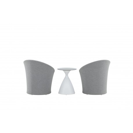 Spoga Lounge Set - Grå,Hvid