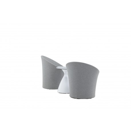 Spoga Lounge Set - Grå,Hvid