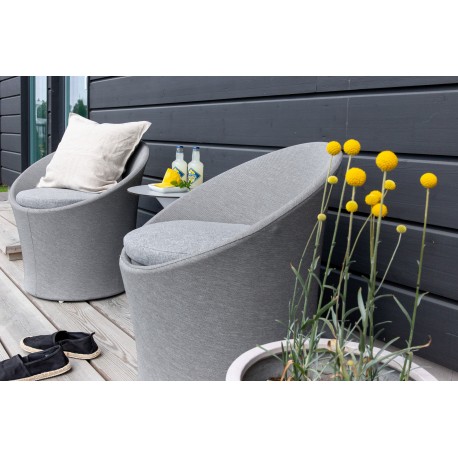 Spoga Lounge Set - Grå,Hvid