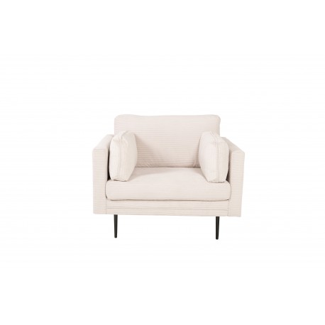 Boom Lænestol - Messing og Lys beige