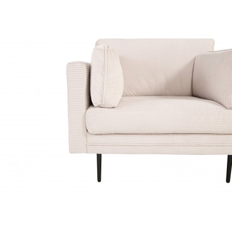 Boom Lænestol - Messing og Lys beige