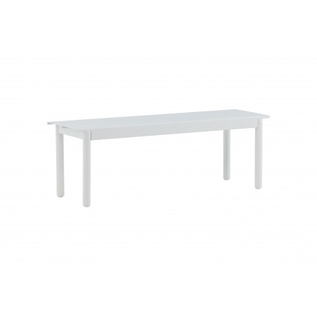 Modena havebænk 130x35cm - hvid