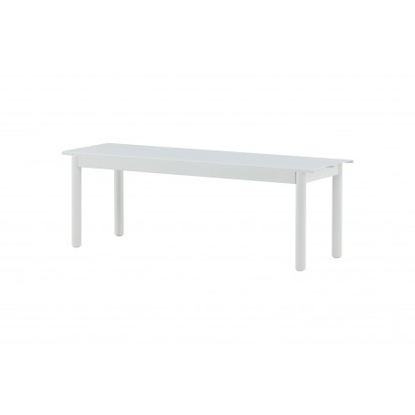 Modena havebænk 130x35cm - hvid