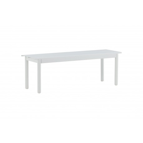 Modena havebænk 130x35cm - hvid