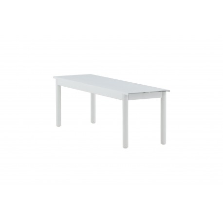 Modena havebænk 130x35cm - hvid