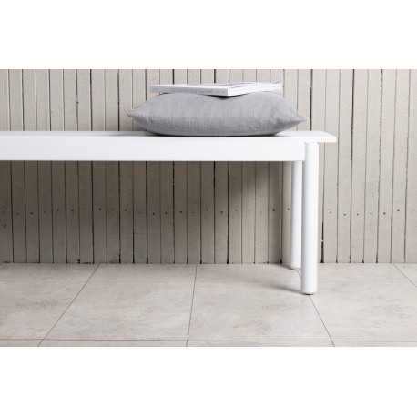 Modena havebænk 130x35cm - hvid