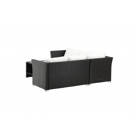 Haiti Have Hjørnesofa Sæt - Sort