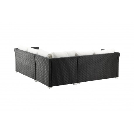 Haiti Have Hjørnesofa Sæt - Sort