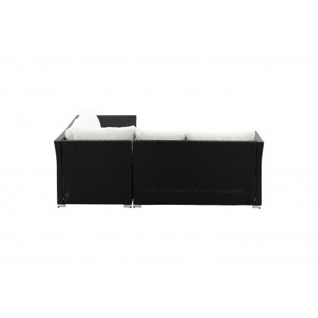 Haiti Have Hjørnesofa Sæt - Sort