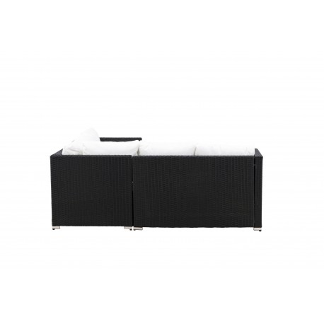 Kuba Have Hjørnesofa Sæt - Sort
