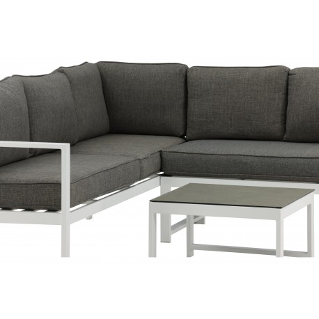 Salvador Have Hjørnesofa Sæt - Grå,Hvid