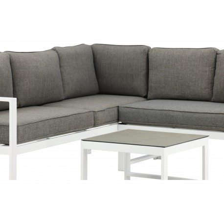 Salvador Have Hjørnesofa Sæt - Grå,Hvid