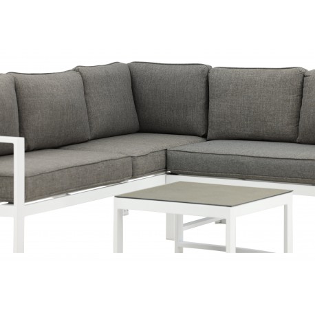 Salvador Have Hjørnesofa Sæt - Grå,Hvid