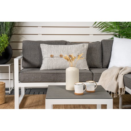 Salvador Have Hjørnesofa Sæt - Grå,Hvid