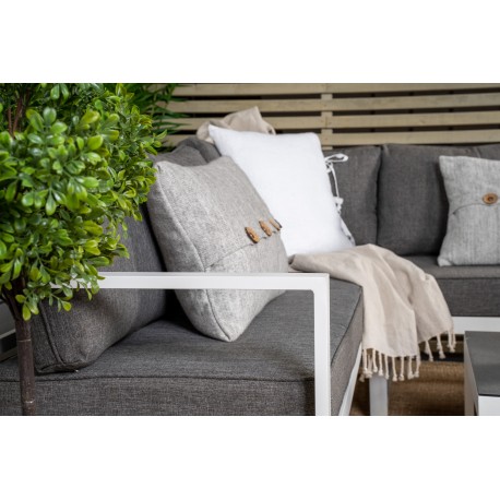 Salvador Have Hjørnesofa Sæt - Grå,Hvid